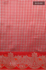 Red Kadhwa Woven Banarasi Katan Silk Saree - Chinaya Banaras