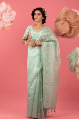 Blue saree, Tissue silk saree, Bollywood sari, wedding saree, party wear saree