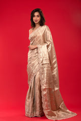 Buy Gold Tissue Silk Saree Online