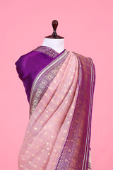 Checkered Handwoven Organza Silk Saree