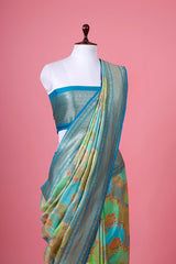 Rangkat Handwoven Chiniya Silk Saree - Chinaya Banaras