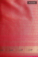 Classic Red Paithani Woven Casual Silk Saree - Chinaya Banaras