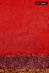 Mustard yellow Rangkat Handwoven Raw Silk Saree - Chinaya Banaras