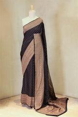 Crepe Saree, Crepe silk saree, silk saree, Back saree, wedding saree, party wear saree