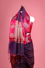 Checkered Cotton Banarasi Saree
