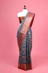 Ethnic Woven Jaal Banarasi Cotton Saree By Chinaya Banaras