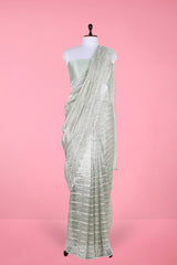 Buy Green Tissue Silk Saree Online