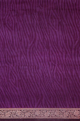 Radiant Violet Tie & Dye Chanderi Silk Saree - Chinaya Banaras