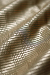 Henna Green Geometrical Woven Mulberry Silk Fabric, banarasi fabric, silk fabric, brocade fabric, handloom fabric, indian fabric