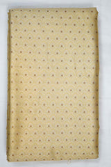 Butter Yellow Ethnic Woven Mulberry Silk Fabric - Chinaya Banaras