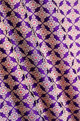 Fabric, purple fabric, navy blue fabric, banarasi fabric, silk fabric, brocade fabric, handloom fabric, indian fabric