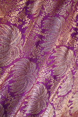 purple fabric, banarasi fabric, banarasi brocade fabric, banarasi silk fabric, banarasi fabric online