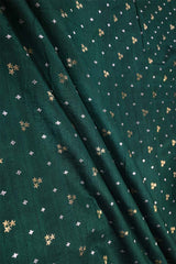 Green fabric, banarasi fabric, silk fabric, Raw fabric, woven fabric