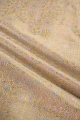 Floral patterned fabric with a yellow background