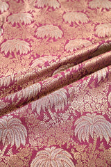 Close-up of fabric with palm tree pattern