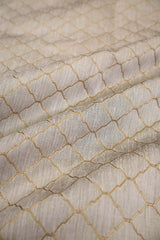 Close-up of textured fabric with geometric pattern