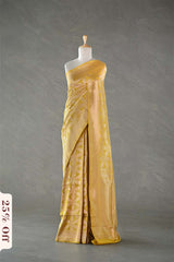 This yellow saree is a wedding saree and festive wear saree. Free Shipping Available!
