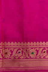 Handloom Meenadar Katan Silk Banarasi Saree