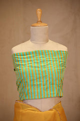 Yellow Organza Silk Saree with Gota Patti Floral Work