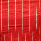 Red Organza Silk Saree with Gota Patti Floral Work