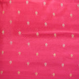 Orange Pink Shaded Organza Silk Saree with Aari & Pichwai Work