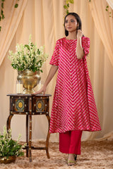Pink Kurta set, Kurti set, Salwar Suit, suit set, kurti pant set, kurti for women, kurti design