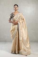 golden saree, Tissue silk saree, Bollywood sari, wedding saree, party wear saree, Wedding Saree