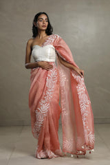 Banarasi Tissue Silk Saree, Peach saree, Tissue silk saree, Bollywood sari, wedding saree, party wear saree, Wedding Saree