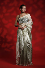 Banarasi Tissue Silk Saree, green saree, Tissue silk saree, Bollywood sari, wedding saree, party wear saree, Wedding Saree