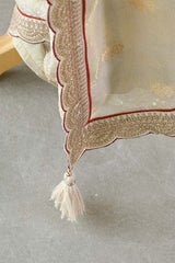 Off White Tissue Silk Saree with Banarasi Designer Blouse