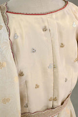 Off White Tissue Silk Saree with Banarasi Designer Blouse