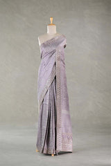 Banarasi Tissue Silk Saree, lilac saree, Tissue silk saree, Bollywood sari, wedding saree, party wear saree, Wedding Saree