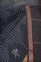 Tie & Dye Special Tussar Silk Saree with Resham Sequence woven Rhombus