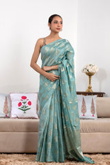 Banarasi Tissue Silk Saree, sky blue saree, Tissue silk saree, Bollywood sari, wedding saree, party wear saree, Wedding Saree