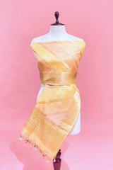 Organza Dupatta, yellow  dupatta, bridal dupatta, Dupatta for women