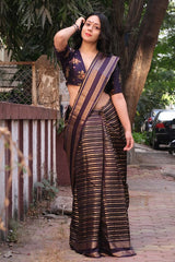 Handwoven Chiniya Silk Saree at Chinaya Banaras