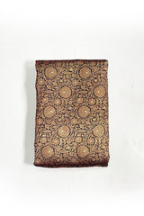 Black Woven Banarasi Silk Fabric - Chinaya Banaras