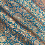 Forest Green Woven Banarasi Silk Fabric for Party/Festive/Wedding Wear