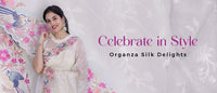 Women in Organza Silk Saree at Chinaya Banaras