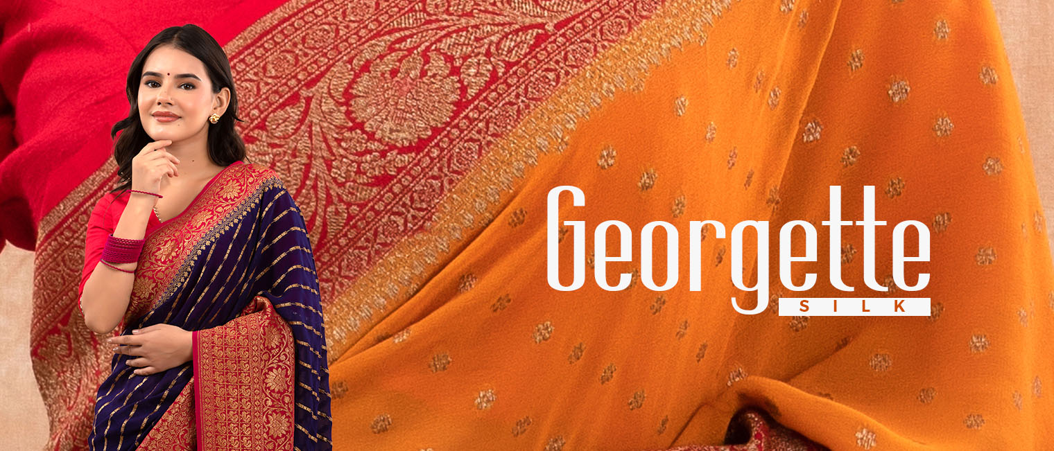 Women in Georgette Silk Saree at Chinaya Banaras