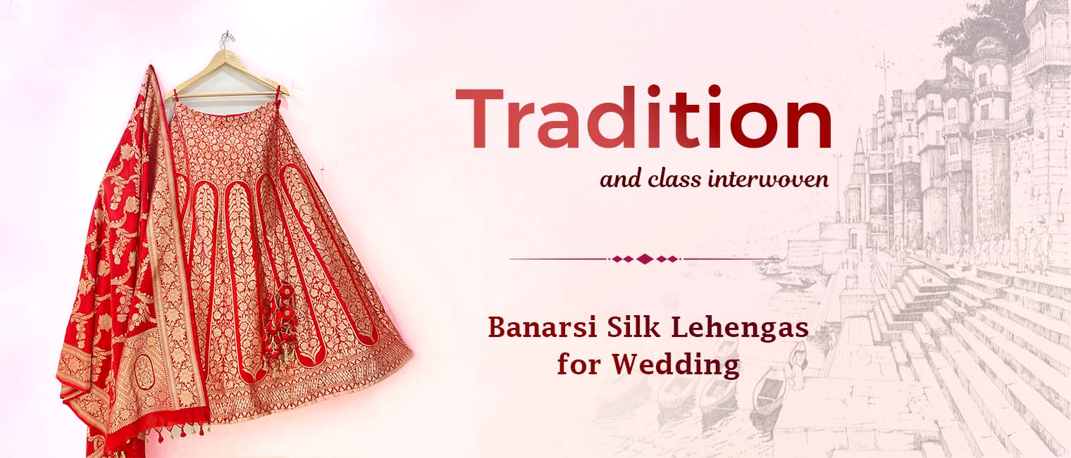 WEDDING SPECIAL - ENJOY BEST BANARASI LEHENGA ONLINE SHOPPING