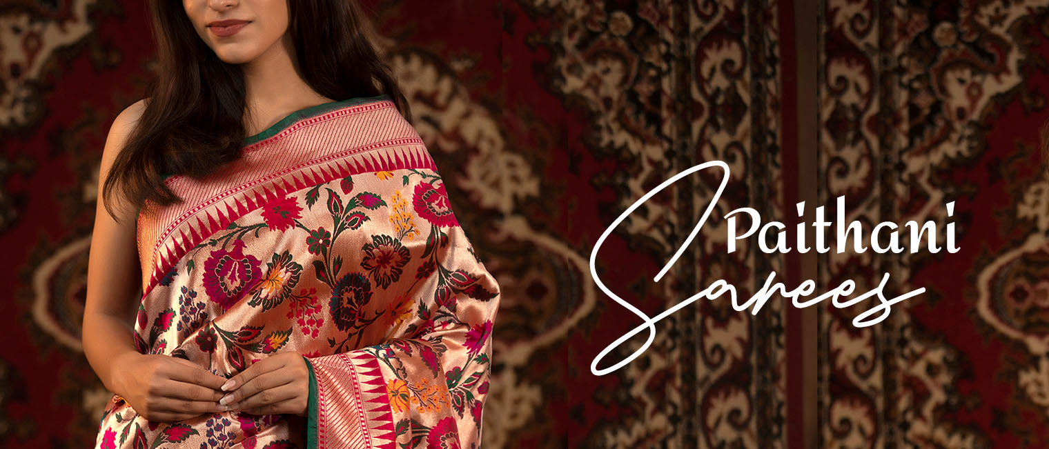 paithani saree, silk saree, floral saree, banarasi saree