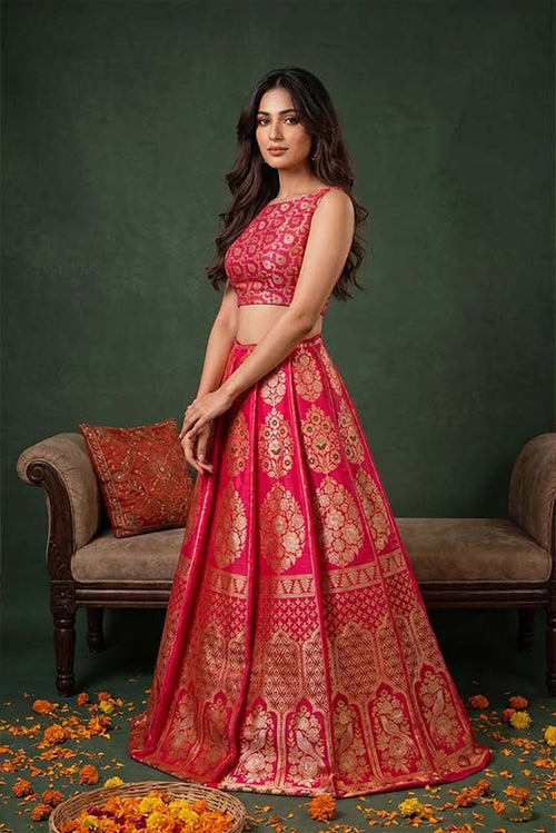 Un-Stitched Lehenga
