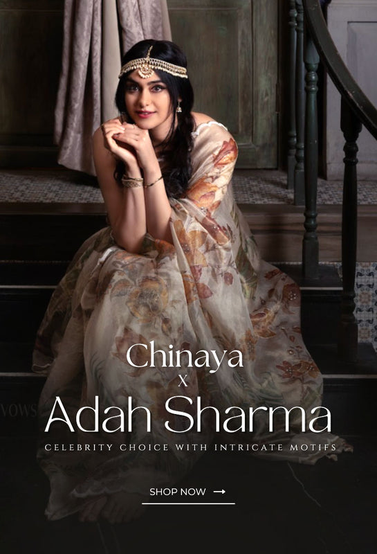 Adah Sharma New Look in Designer Silk Saree