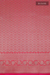 Regal Pink Ethnic Handwoven Banarasi Silk Saree