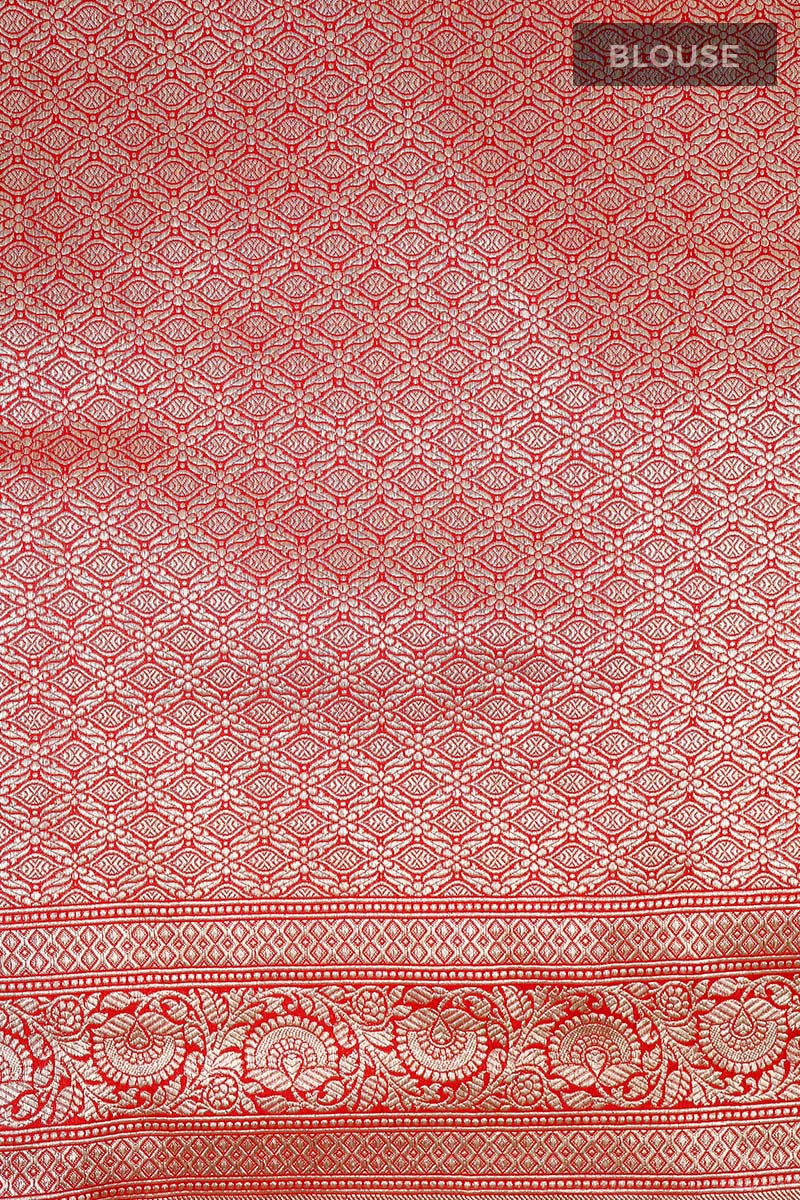 Handwoven Banarasi Katan Silk Saree - Chinaya Banaras