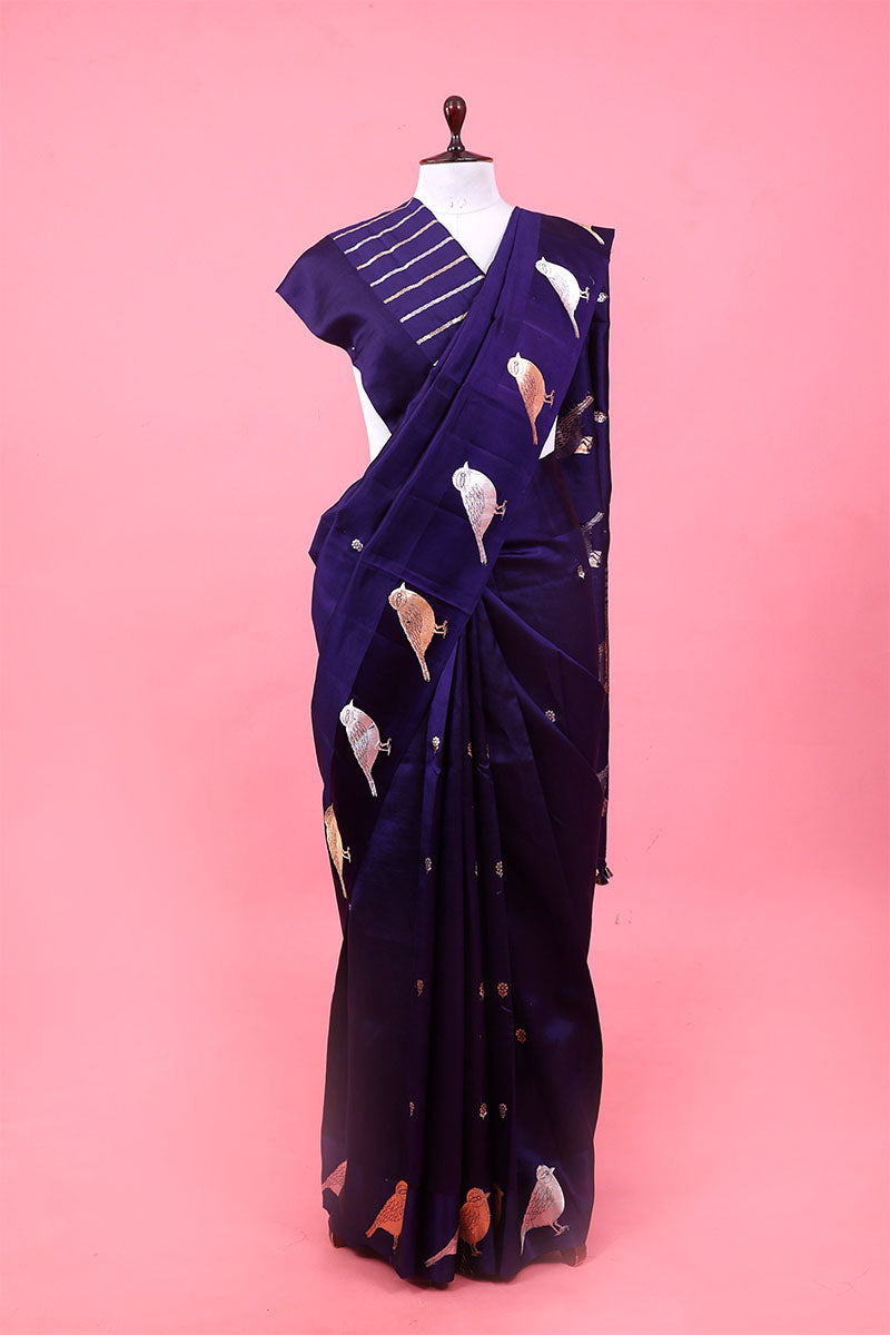 Nita Ambani Inspired Bird Motif Handloom Banarasi Saree