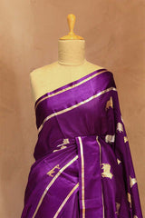 Meenakshi Chaudhary Red Banarasi Silk Saree