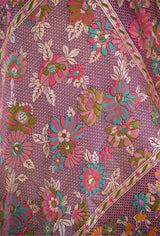 Deep Aubergine Kadhwa Banarasi Khaddi Bandhani Saree