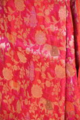 Pink Banarasi Katan Silk Saree with Pichwai Traditional Jaal